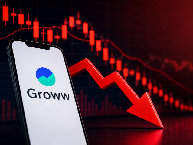 okya noe tranlste itin englsih]]  Groww Shares Slide 2.5% as 1.69% Equity Changes Hands in Rs 1,999-Crore Block Deal